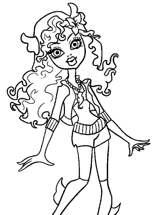 Kids-n-fun.com | Coloring page Monster High Lagoona Blue 2